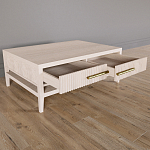 Кофейный стол Primo с двумя ящиками Светлый дуб варинант исполнения - 8 | Loft Concept в Омске