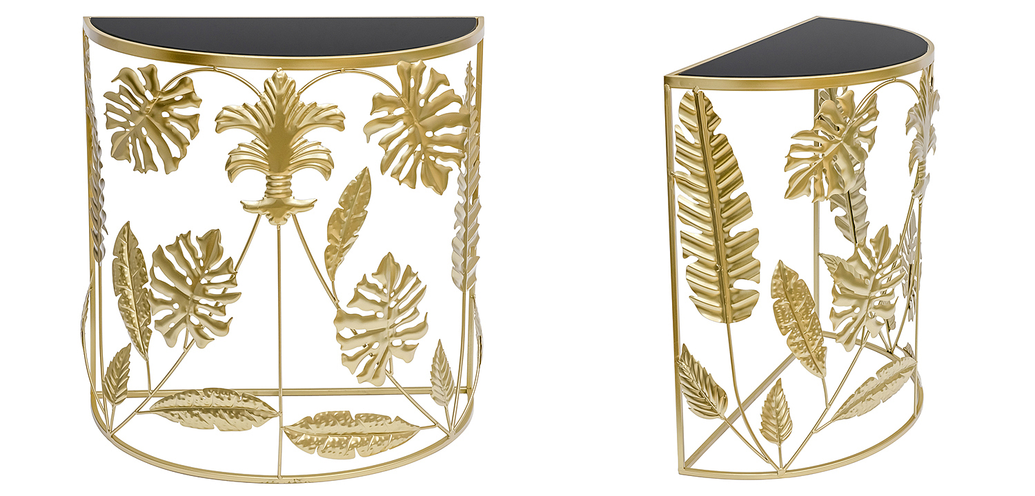 Консоль Tropical Gold Leaves Console Консоль Tropical Gold Leaves Console - Loft-Concept в Омске