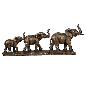 Композиция в виде семьи слонов Elephants Figurine