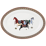 Сервиз обеденный из фарфора с изображением лошадей на 6 персон 23 предмета Porcelain Horse Set  варинант исполнения - 4 | Loft Concept в Омске