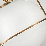 Подвесной светильник с белым плафоном в форме шара в арочной подвеске Hinkley варинант исполнения - 18 | Loft Concept в Омске