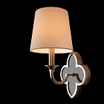 Бра с белым текстильным абажуром и фигурным основанием с зеркальной вставкой Vitorino варинант исполнения - 21 | Loft Concept в Омске