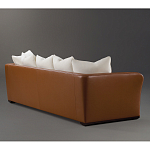 Элитарный современный диван Birmingham с кожаной спинкой варинант исполнения - 2 | Loft Concept в Омске