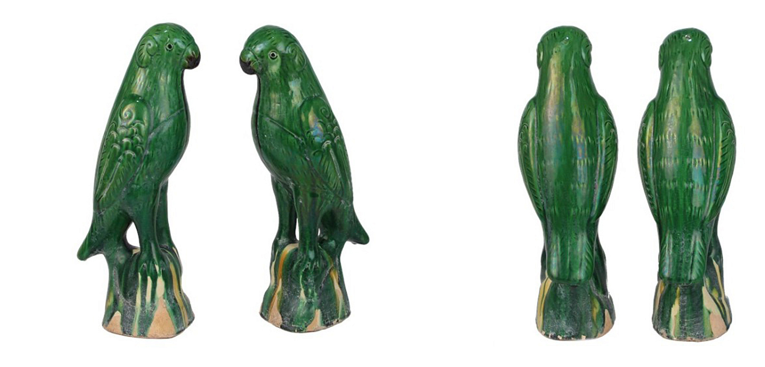 Статуэтка Green Parrot Porcelain Статуэтка Green Parrot Porcelain - Loft-Concept в Омске