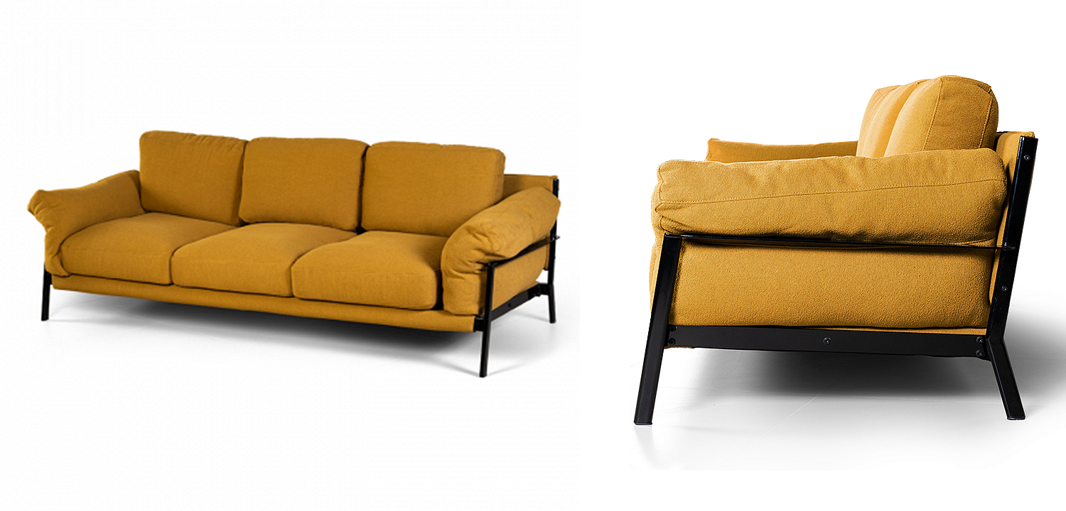 Диван Harald Mustard Sofa Диван Harald Mustard Sofa - Loft-Concept в Омске