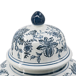 Ваза с крышкой и бело-синим цветочным узором Blue & White Ornament  варинант исполнения - 3 | Loft Concept в Омске