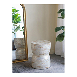 Приставной столик с мозаичным рисунком из раковин устриц Bone Inlay варинант исполнения - 5 | Loft Concept в Омске