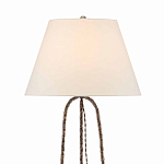 Торшер с конусовидным тканевым абажуром и фактурным каркасом Industrial Profile варинант исполнения - 2 | Loft Concept в Омске