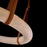 Люстра в форме обруча из натурального камня Minerals of Light варинант исполнения - 3 | Loft Concept в Омске