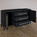 Буфет Primo с тремя ящиками и двумя фасадами Черный дуб варинант исполнения - 6 | Loft Concept в Омске