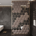 Гипсовая 3D панель с принтографией PM-30 варинант исполнения - 3 | Loft Concept в Омске