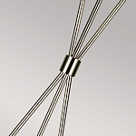 Торшер на трех тонких перекрещенных ножках с белым конусным абажуром из льна Feiss варинант исполнения - 7 | Loft Concept в Омске