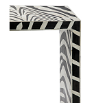 Консоль Дизайнерская Kenya Console ZEBRA Bone Inlay black варинант исполнения - 2 | Loft Concept в Омске