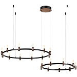 Люстра подвесная с цилиндрическими плафонами на двух круглых подвесах  Arnaut Light варинант исполнения - 4 | Loft Concept в Омске