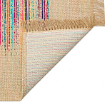 Ковер с геометрическим узором из комбинированного состава Full rhythm варинант исполнения - 4 | Loft Concept в Омске