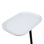 Столик приставной с прямоугольной серой столешницей Steel Stable Table варинант исполнения - 4 | Loft Concept в Омске