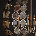 Люстра в форме шара с декором из круглых декоративных элементов Bright Shell Discs варинант исполнения - 4 | Loft Concept в Омске