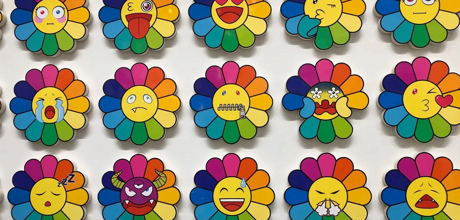 Арт-объекты на стену веселые цветы Takashi Murakami flower Арт-объекты на стену веселые цветы Takashi Murakami flower - Loft-Concept в Омске