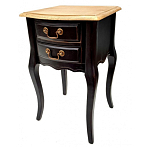 Тумба прикроватная из массива березы с 2-мя ящиками в стиле прованс Vintage варинант исполнения - 5 | Loft Concept в Омске