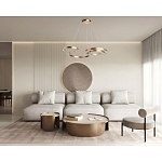 Люстра подвесная светодиодная в виде волнообразной ленты Ribbon Vortex варинант исполнения - 26 | Loft Concept в Омске