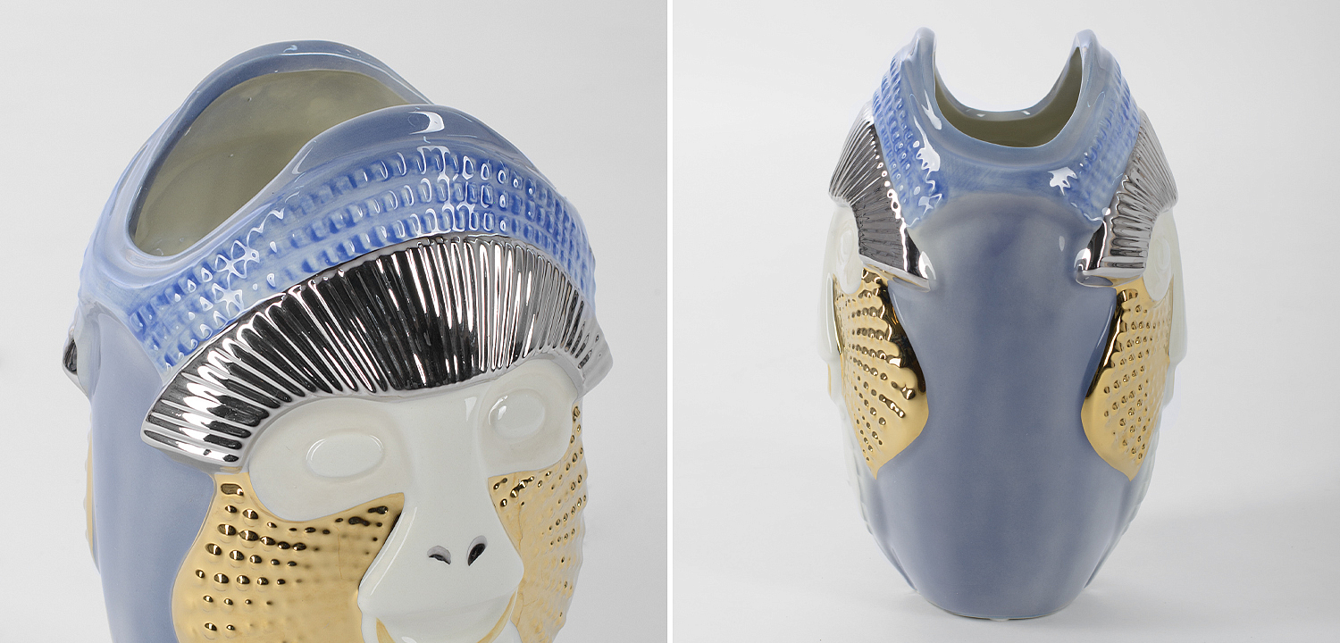 Ваза Primates Kandti Decoration blue Ваза Primates Kandti Decoration blue - Loft-Concept в Омске