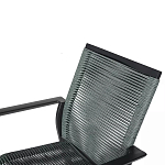 Стул темно-серый с высокой плетеной спинкой и сиденьем Braided Strength варинант исполнения - 8 | Loft Concept в Омске