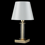 Настольная лампа с белым тканевым абажуром в форме конуса Laurent варинант исполнения - 8 | Loft Concept в Омске