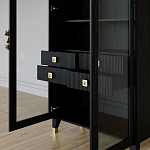 Дизайнерский шкаф витрина Elsa Dreams Black с 4-мя ящиками варинант исполнения - 8 | Loft Concept в Омске