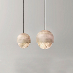 Подвесной светильник светодиодный с плафоном сферической формы Stone Helios варинант исполнения - 2 | Loft Concept в Омске