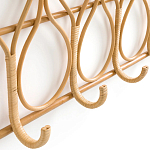 Настенная вешалка из ротанга Wila Wall Hanger L варинант исполнения - 5 | Loft Concept в Омске