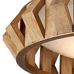 Люстра круглая из толстых деревянных реек Wooden Slats варинант исполнения - 1 | Loft Concept в Омске