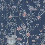 Обои ручная роспись Houghton Dark Blue варинант исполнения - 4 | Loft Concept в Омске