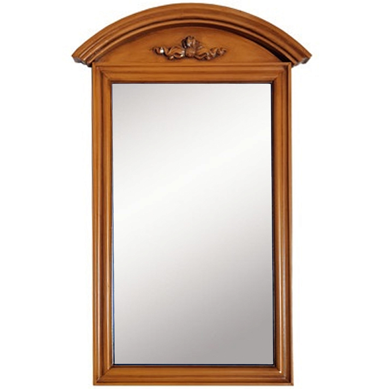 Настенное зеркало в деревянной раме орехового цвета Guirlande de Roses Walnut Color Mirror Орех Настенное зеркало в деревянной раме орехового цвета Guirlande de Roses Walnut Color Mirror Орех в Омске | Loft Concept