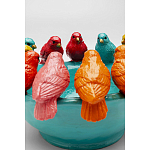 Декоративное дизайнерское блюдо разноцветные попугаи  варинант исполнения - 4 | Loft Concept в Омске