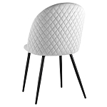 Мягкий стул в сером велюре Miruna Chair варинант исполнения - 4 | Loft Concept в Омске