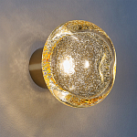 Бра с круглым плафоном из прозрачного стекла с пузырьками воздуха Effervia  варинант исполнения - 2 | Loft Concept в Омске