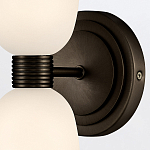 Бра для ванных комнат вертикальное с двумя матовыми белыми стеклянными плафонами Hinkley варинант исполнения - 3 | Loft Concept в Омске