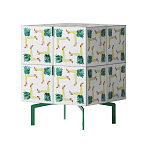 Тумба  с рисунком ShortT Pina Colada Green варинант исполнения - 2 | Loft Concept в Омске