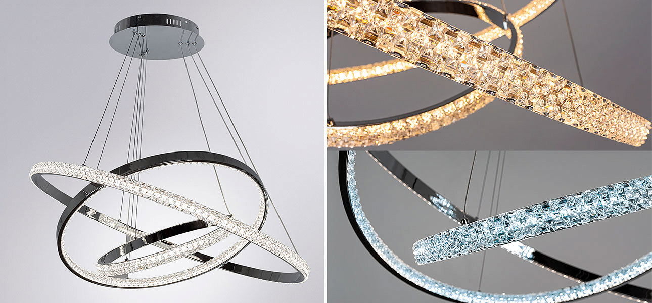 Люстра дизайнерская Silver Rings of Venus Люстра дизайнерская Silver Rings of Venus - Loft-Concept в Омске