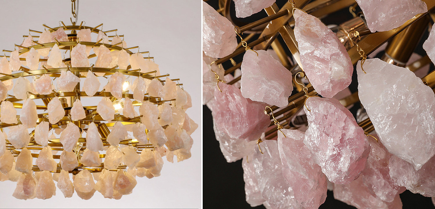 Hardis Pink stone Chandelier 65 Hardis Pink stone Chandelier 65 - Loft-Concept в Омске