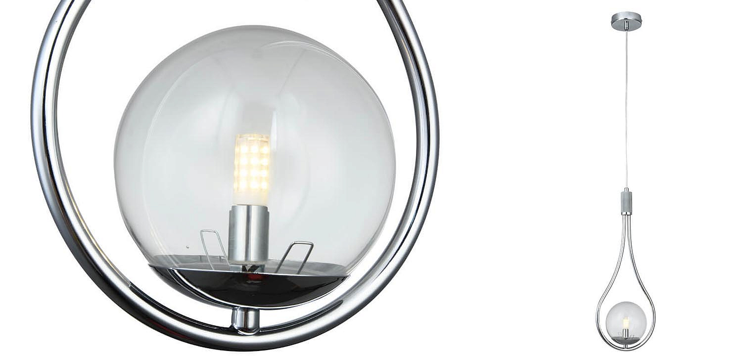 Подвесной светильник B.LUX C Ball drop chrome Подвесной светильник B.LUX C Ball drop chrome - Loft-Concept в Омске