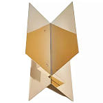 Дизайнерский журнальный стол фигурный золотого цвета Ufuri варинант исполнения - 1 | Loft Concept в Омске