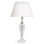 Настольная лампа хрустальная с белым абажуром Diamond Facets варинант исполнения - 1 | Loft Concept в Омске