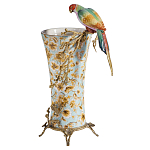 Ваза фарфоровая с птицей на бронзовой ветке Garden of Eden варинант исполнения - 1 | Loft Concept в Омске