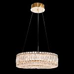 Люстра подвесная круглая из прозрачного хрусталя с золотым корпусом Selfsufficient варинант исполнения - 2 | Loft Concept в Омске