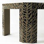 Дизайнерский кофейный стол с рисунком леопард Neytiri Beige Leopard варинант исполнения - 3 | Loft Concept в Омске