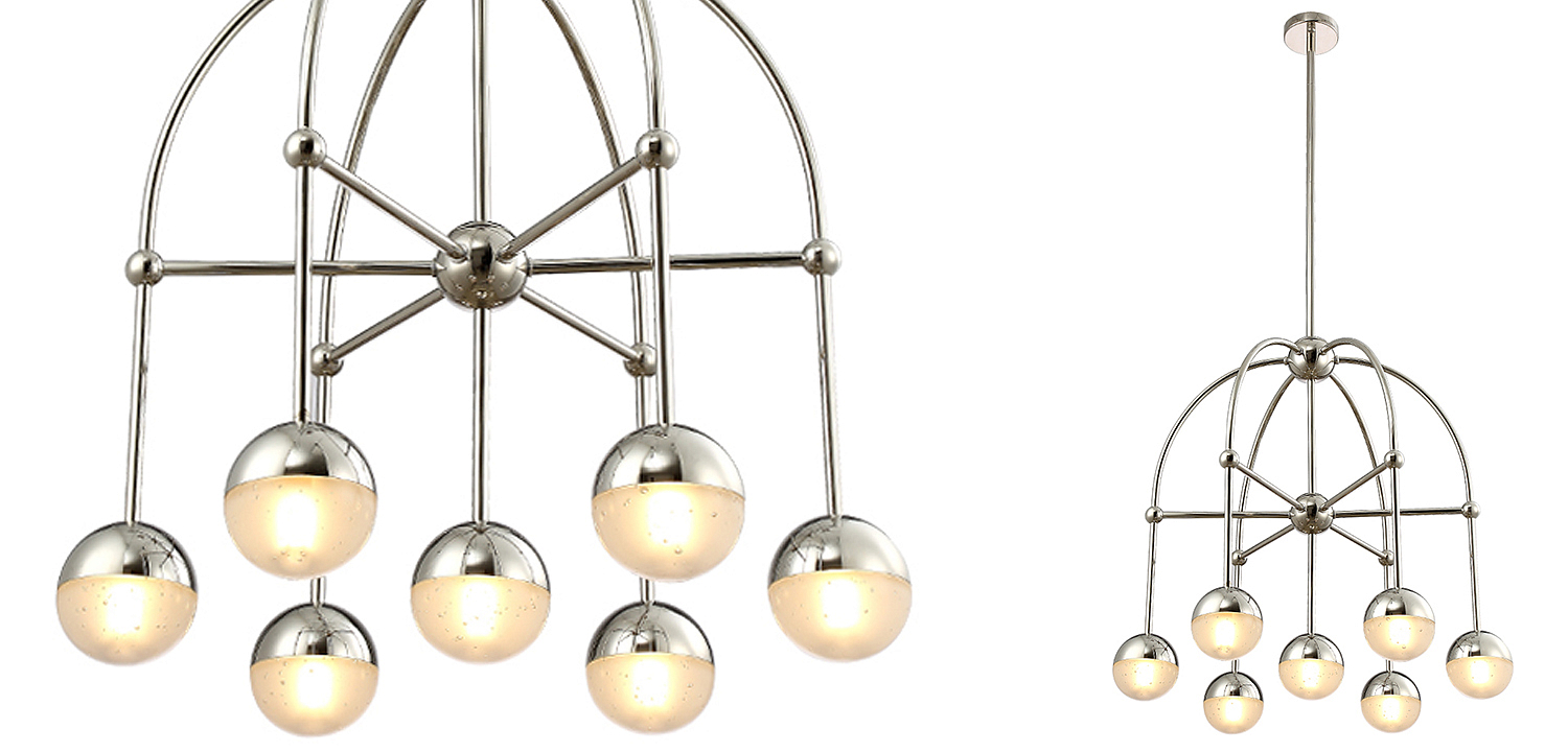Люстра Heidy Chrome Chandelier 7 Люстра Heidy Chrome Chandelier 7 - Loft-Concept в Омске