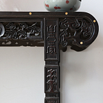 Черная резная консоль в Китайском стиле из массива Black Dragon Console варинант исполнения - 1 | Loft Concept в Омске