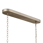 Люстра овальной формы с фактурным серебряным каркасом и тканевым абажуром Silver Honeycomb варинант исполнения - 4 | Loft Concept в Омске