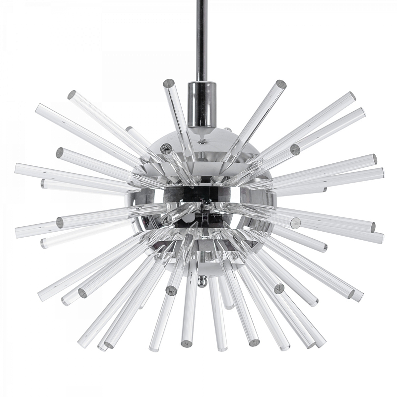 Bakalowits Miracle Sputnik Chandelier with Crystal Glass Rods Хром Прозрачное Стекло в Омске | Loft Concept 